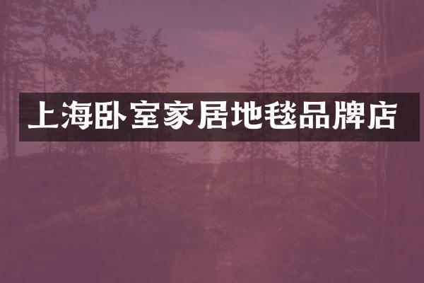 上海卧室家居地毯品牌店
