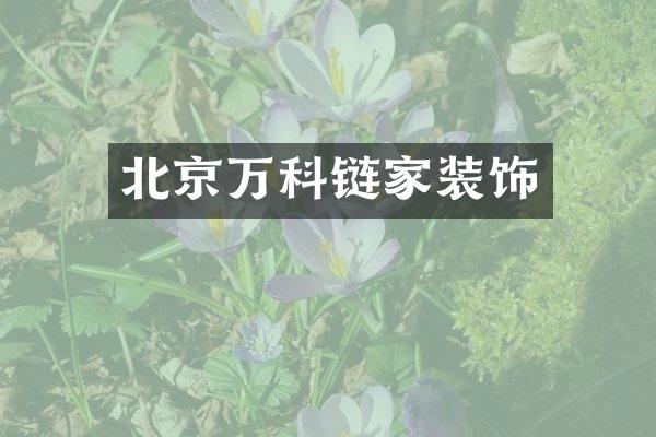 北京万科链家装饰