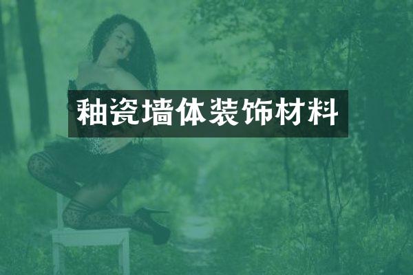 釉瓷墙体装饰材料