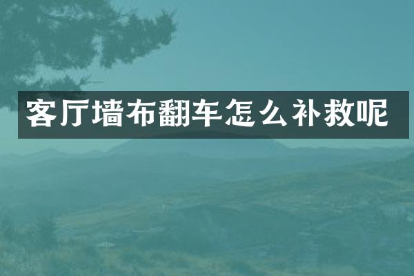客厅墙布翻车怎么补救呢