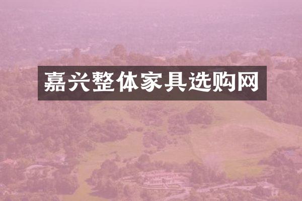 嘉兴整体家具选购网