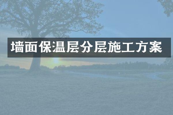 墙面保温层分层施工方案