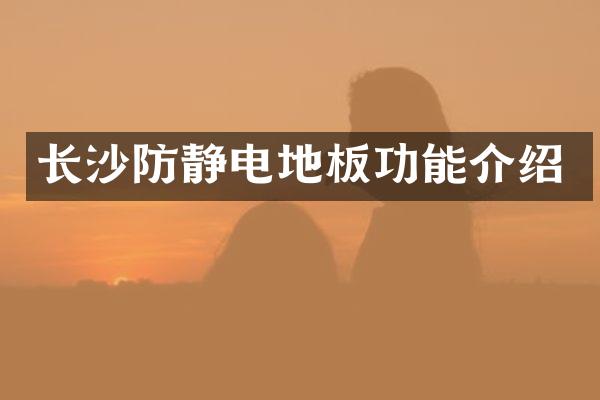 长沙防静电地板功能介绍
