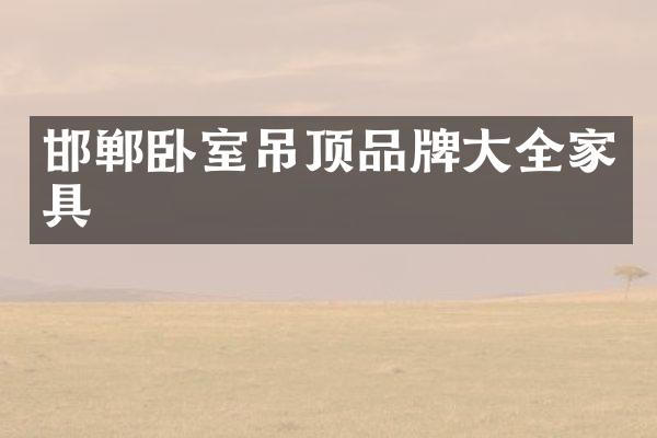 邯郸卧室吊顶品牌大全家具