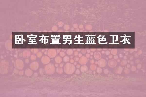 卧室布置男生蓝色卫衣