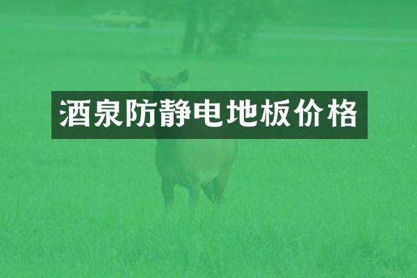 酒泉防静电地板价格