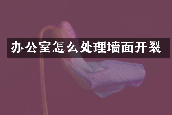 办公室怎么处理墙面开裂