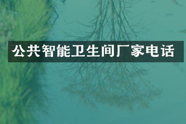 公共智能卫生间厂家电话