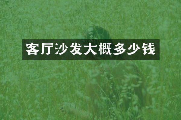 客厅沙发大概多少钱