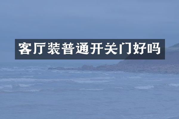 客厅装普通开关门好吗