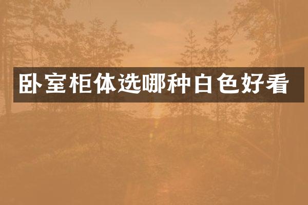 卧室柜体选哪种白色好看