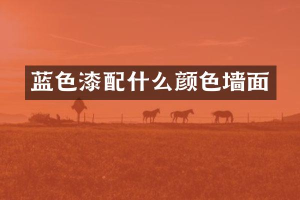 蓝色漆配什么颜色墙面
