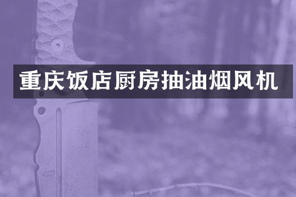 重庆饭店厨房抽油烟风机