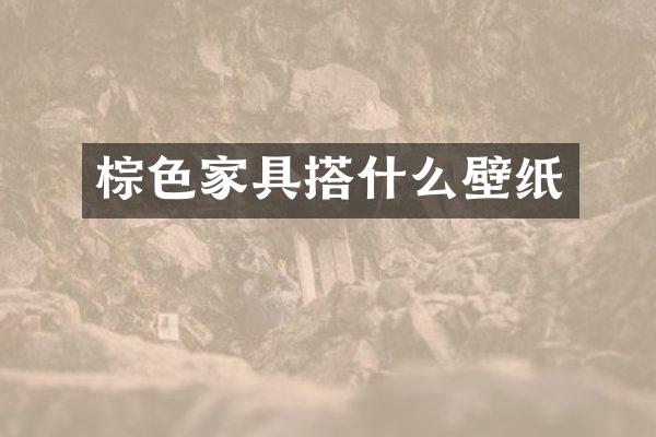 棕色家具搭什么壁纸