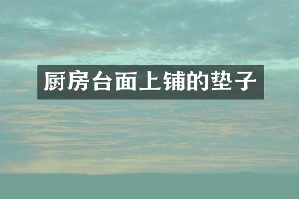 厨房台面上铺的垫子