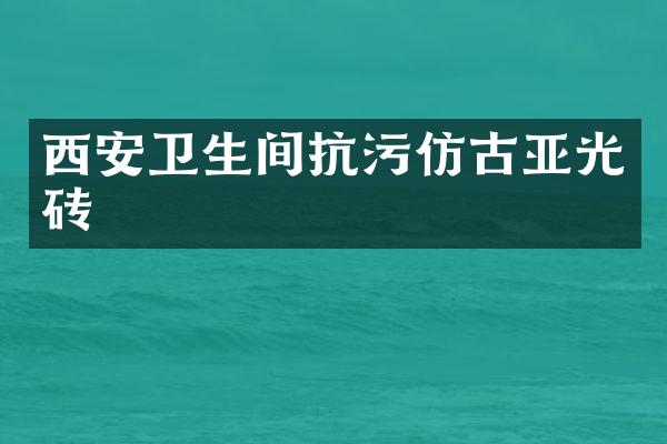 西安卫生间抗污仿古亚光砖
