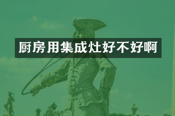 厨房用集成灶好不好啊