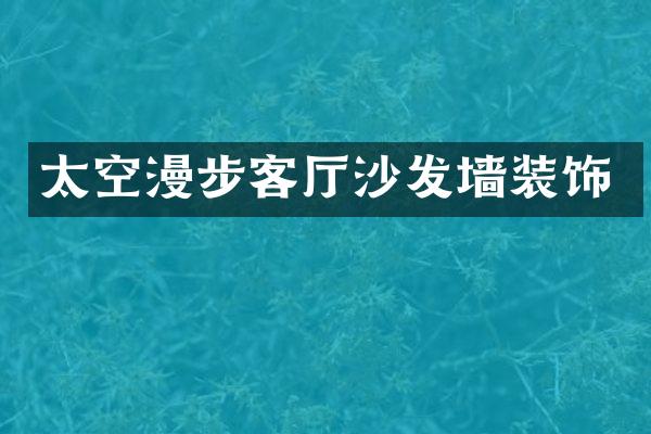 太空漫步客厅沙发墙装饰