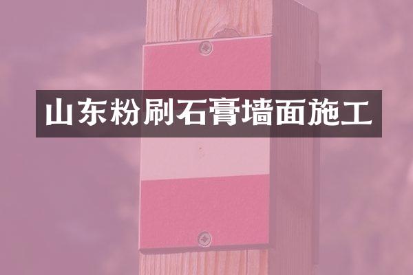 山东粉刷石膏墙面施工