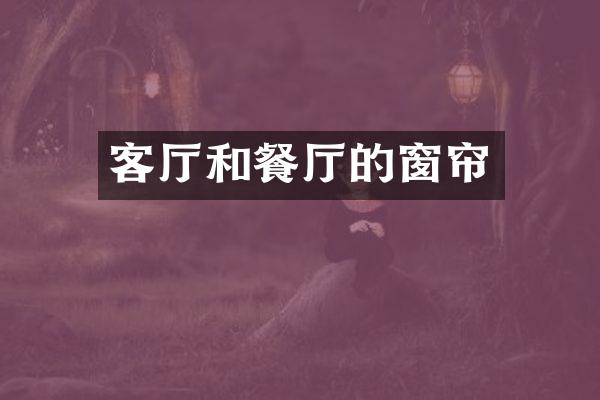 客厅和餐厅的窗帘