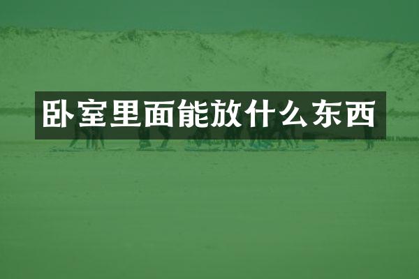 卧室里面能放什么东西