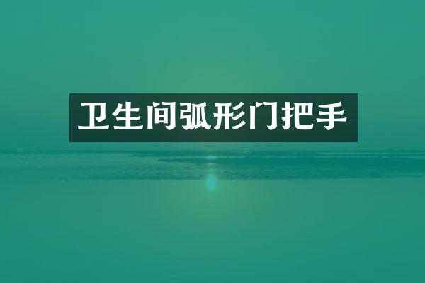 卫生间弧形门把手