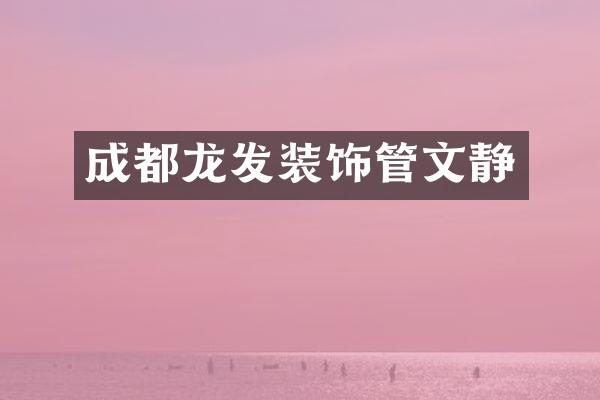 成都龙发装饰管文静