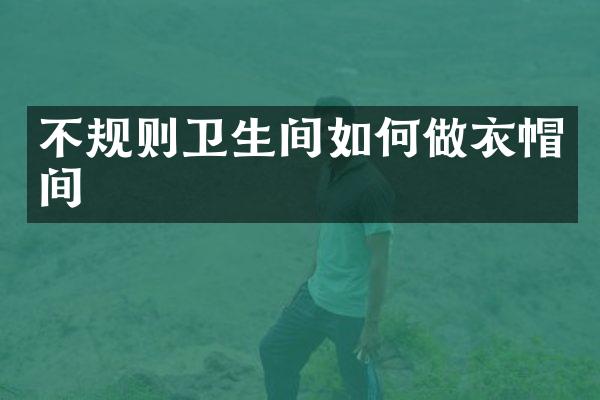 不规则卫生间如何做衣帽间