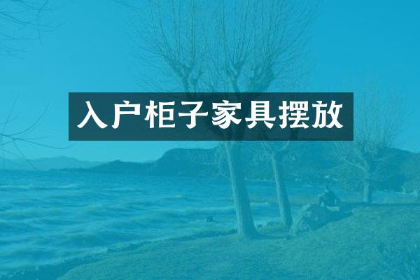 入户柜子家具摆放