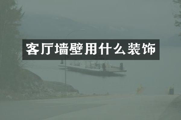 客厅墙壁用什么装饰