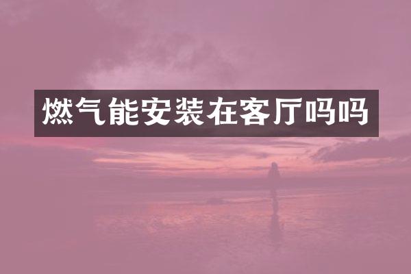 燃气能安装在客厅吗吗