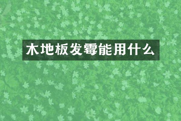 木地板发霉能用什么