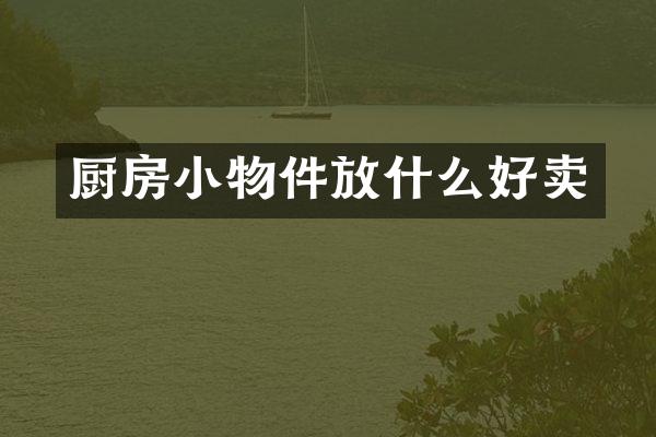 厨房小物件放什么好卖