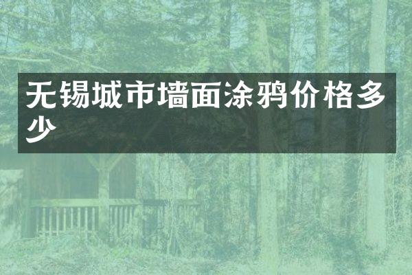 无锡城市墙面涂鸦价格多少
