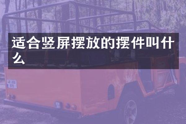 适合竖屏摆放的摆件叫什么