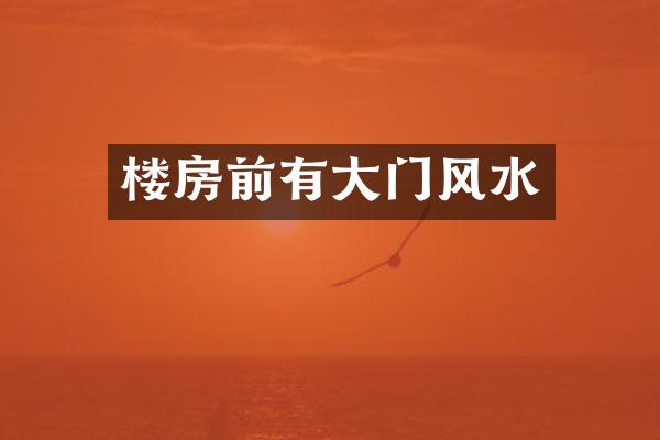 楼房前有大门风水