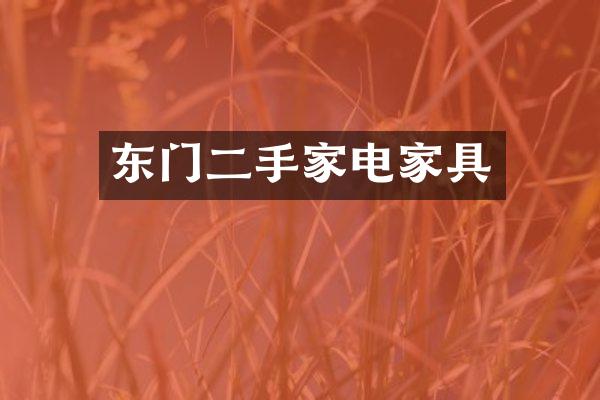 东门二手家电家具