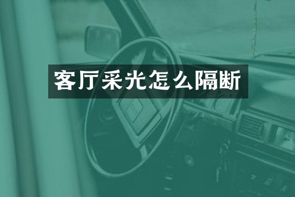 客厅采光怎么隔断