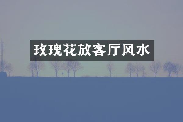 玫瑰花放客厅风水
