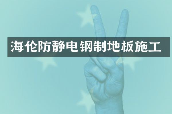 海伦防静电钢制地板施工
