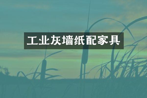 工业灰墙纸配家具