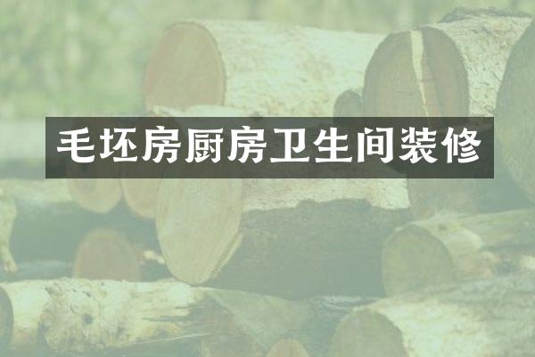 毛坯房厨房卫生间装修