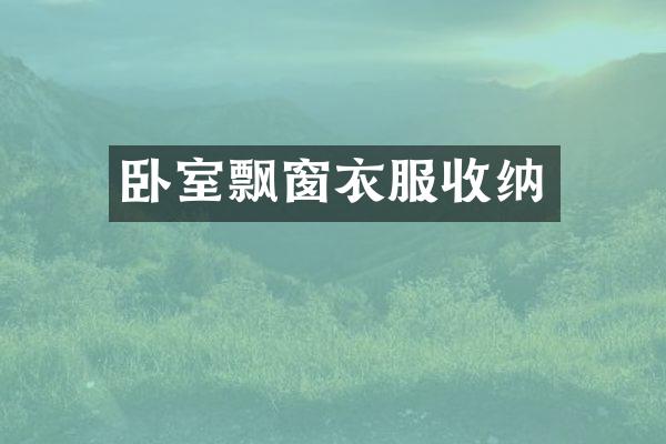 卧室飘窗衣服收纳