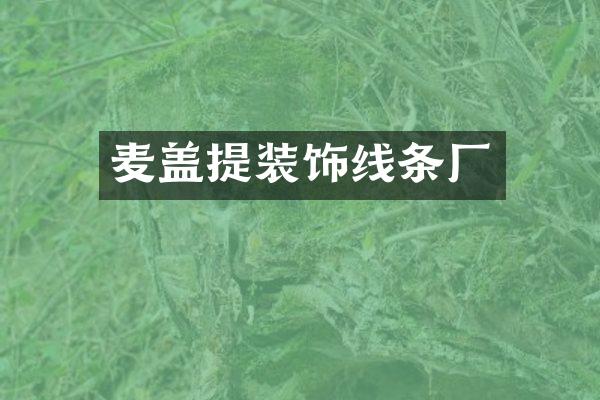 麦盖提装饰线条厂