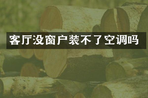 客厅没窗户装不了空调吗