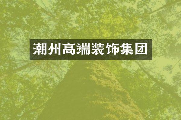 潮州高端装饰集团
