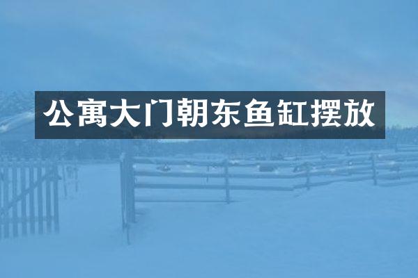 公寓大门朝东鱼缸摆放