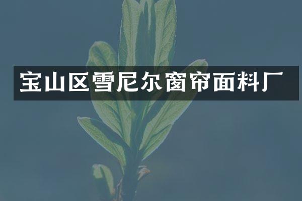 宝山区雪尼尔窗帘面料厂