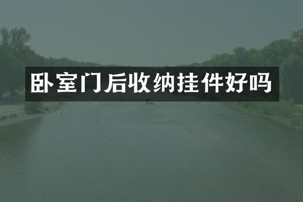 卧室门后收纳挂件好吗