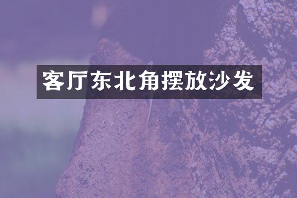 客厅东北角摆放沙发